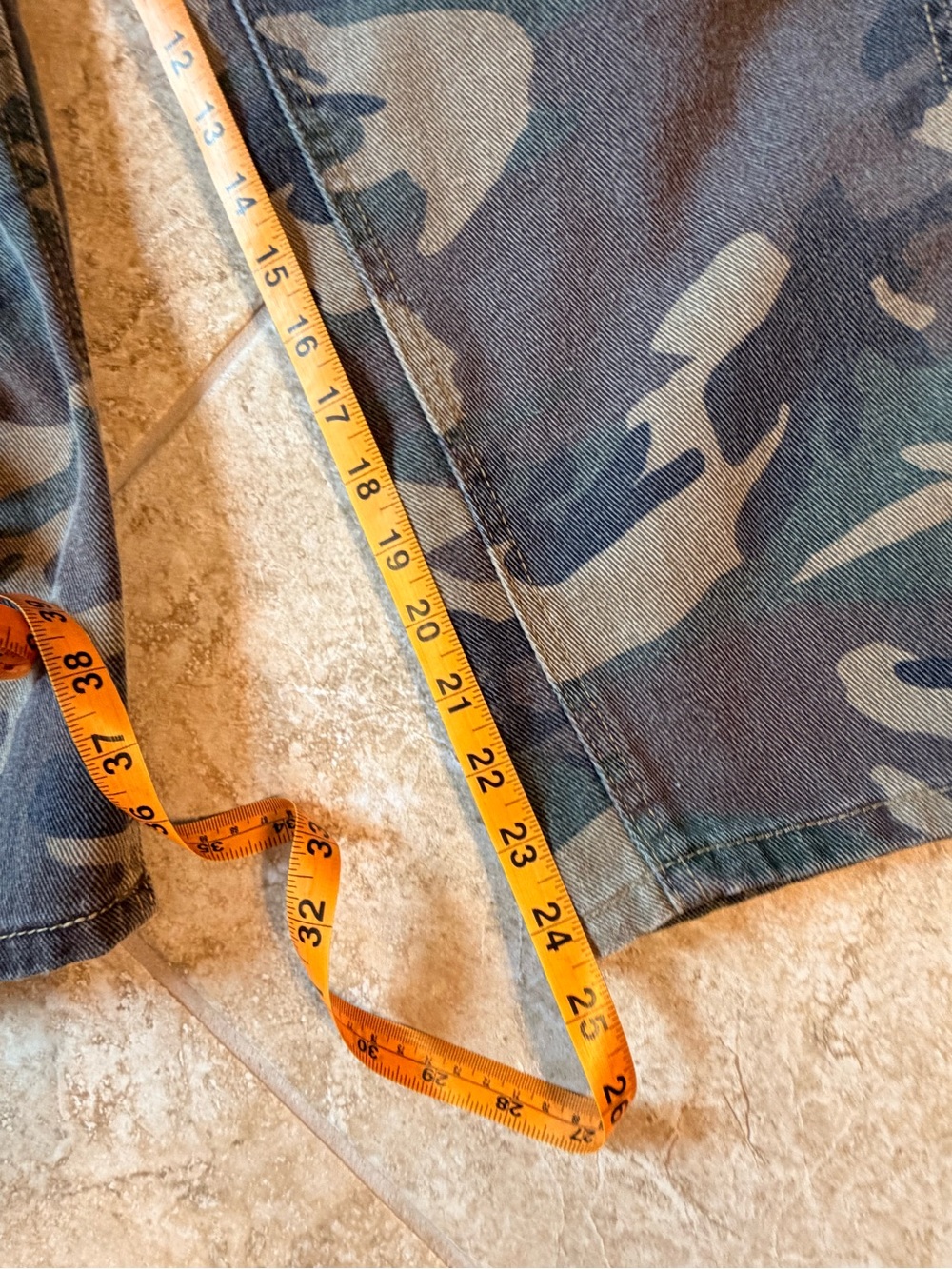 Barely Worn Camo Barrel Jeans - Picture 7 of 8